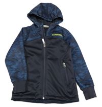 Tmavomodro-army softshellová bunda s kapucí Alive