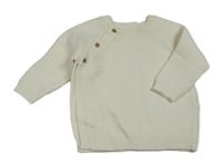 Krémový propínací svetr M&S