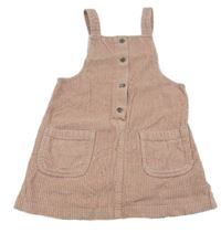 Světlerůžové manšestrové propínací šaty F&F