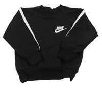 Černá mikina s pruhem Nike