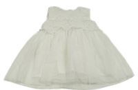 Bílé krajkovo/tylové šaty Name it