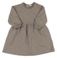 Hnědé teplákové šaty H&M