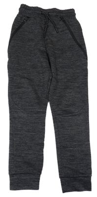 Černo-šedé vzorované tepláky Primark