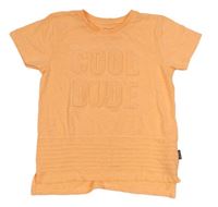 Oranžové tričko s 3D nápisem Primark