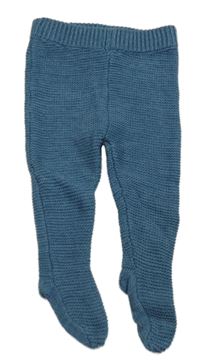 Modré pletené polodupky Lupilu