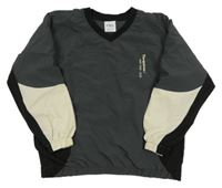 Šedo-černo-béžová šusťáková jarní bunda Zara