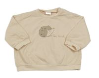 Pudrová mikina s ježkem Next