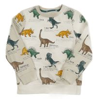 Smetanová mikina s dinosaury C&A