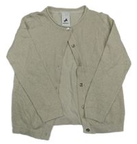 Béžovo-zlatý propínací svetr C&A