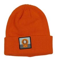 Oranžová žebrovaná pletená čepice South Park