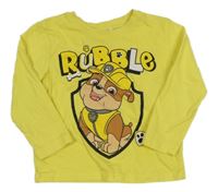 Žluté triko s Rubblem Nickelodeon