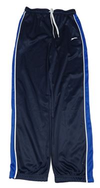 Tmavomodré sportovní kalhoty s logem Slazenger