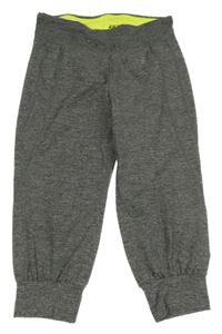 Šedé melírované sportovní capri legíny H&M