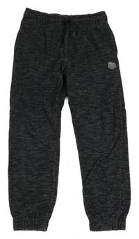 Tmavošedé melírované tepláky s potiskem F&F