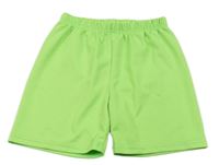 Neonově zelené sportovní kraťasy 