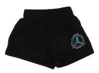 Černé teplákové kraťasy s logem Nike Jordan 