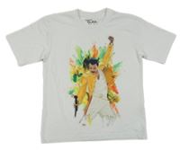 Bílé tričko Freddie Mercury 