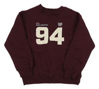 Lilková oversize mikina s číslem H&M