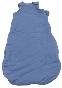 Modrý žebrovaný zateplený spací pytel F&F