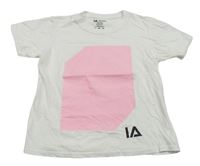 Bílé tričko s potiskem Illuminated Apparel
