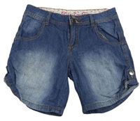 Modré lehké riflové rolovací kraťasy zn. DENIM CO
