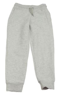 Světlešedé melírované vzorované tepláky PRIMARK