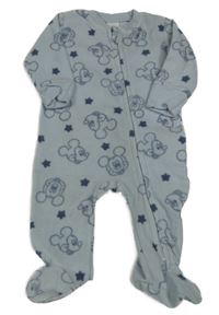 Světlemodrý fleecový overal s Mickey a hvězdičkami Disney