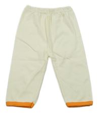 Smetanovo-oranžové tepláky 