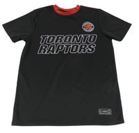 Černo-červené sportovní basketbalové tričko s nápisy - Toronto Raptors 