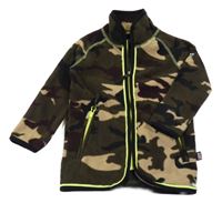 Army fleecová propínací mikina rukka