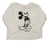 Bílé triko s Mickey Disney