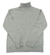 Šedý melírovaný svetrový rolák H&M
