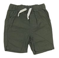 Khaki plátěné kraťasy Topomini