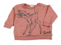 Starorůžová mikina s Bambim Disney