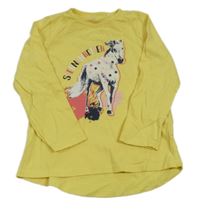 Žluté triko s koněm Topolino