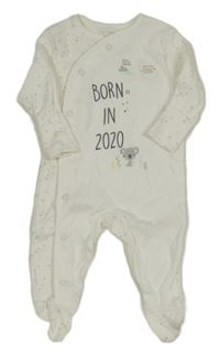 Nové - Bílý overal s koalou a hvězdami Primark