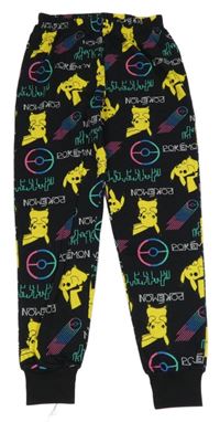 Černé pyžamové kalhoty s Pikachu Matalan