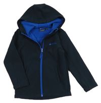 Tmavomodrá softshellová funkční bunda s kapucí Mountain Warehouse