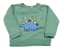 Zelená mikina s dinosaurem Jojo Maman Bébé