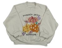 Béžová oversize mikina s dýněmi Matalan