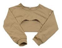 Hnědá crop mikina Shein