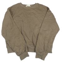 Hnědá crop mikina H&M