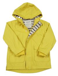 Žlutá nepromokavá jarní bunda s kapucí Next
