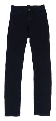 Tmavomodré skinny rifle C&A