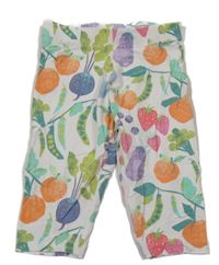 Smetanovo-barevné capri legíny s ovocem a zeleninou M&S