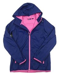 Modro-růžová softshellová bunda s kapucí Crivit