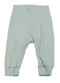 Bílo-modré pruhované žebrované lehké tepláky H&M