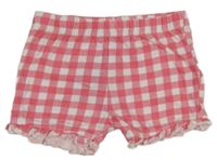 Růžovo-bílé kostkované kraťasy Primark