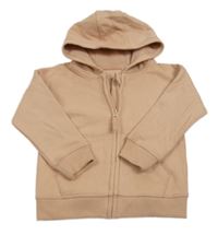 Světlerůžová propínací mikina s kapucí zn. George