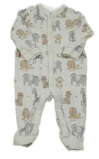 Bílý overal se zvířaty C&A